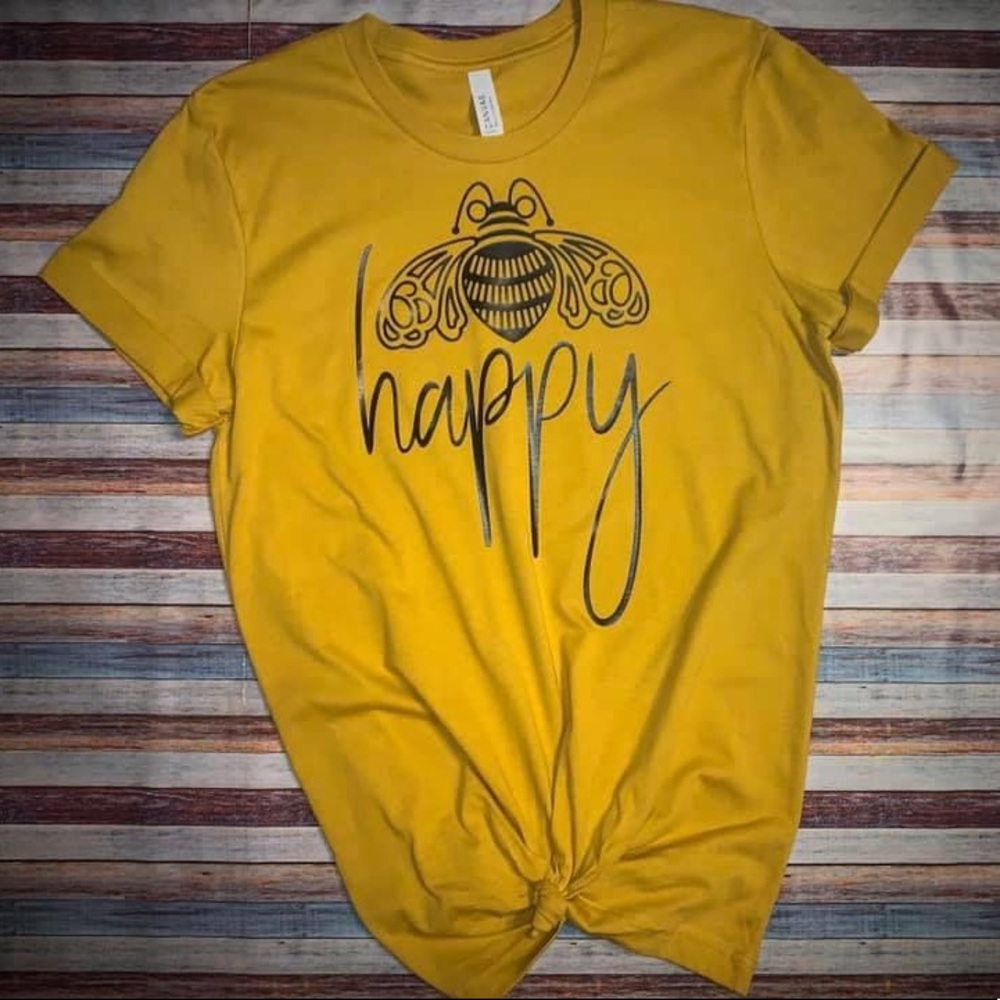 Custom Patron Bee Happy Tee